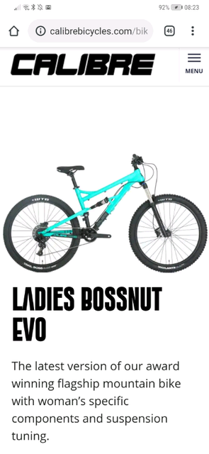 calibre bossnut ladies mountain bike
